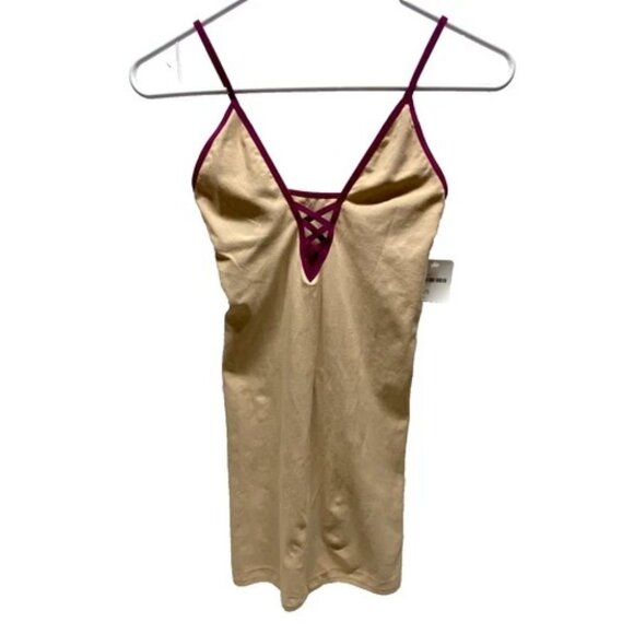 Intimately Free People Tank Top Women's XS/S Gold Purple Sleeveless Stretch NWT - Picture 1 of 6
